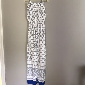 White patterned dress